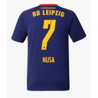 RB Leipzig Antonio Nusa #7 Fotballklær Bortedrakt 2025-26 Kortermet